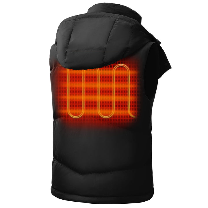 Women's Heated Hooded Down Vest