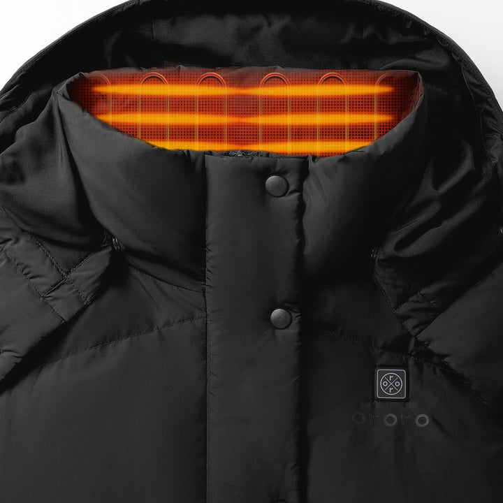 Women's Heated Hooded Down Vest