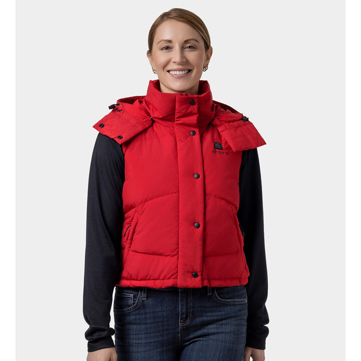 Women's Heated Hooded Down Vest