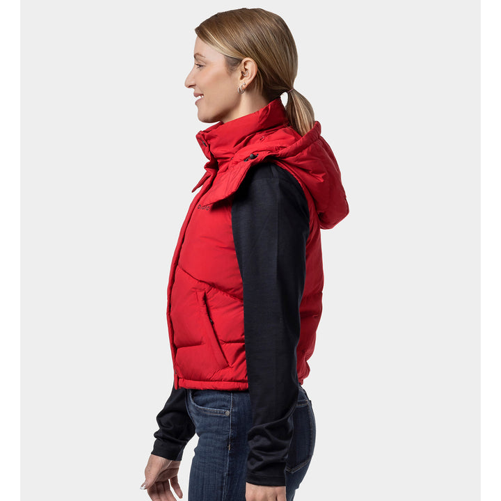 Women's Heated Hooded Down Vest