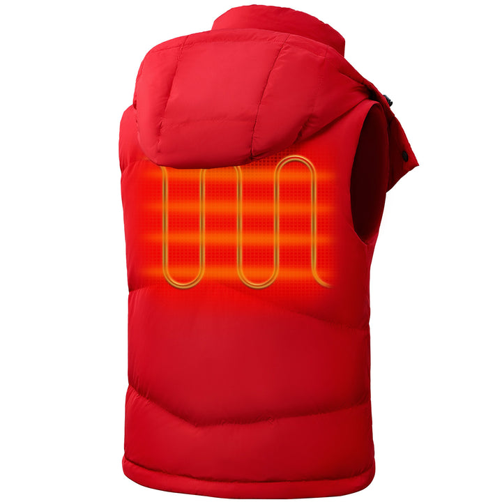 Women's Heated Hooded Down Vest