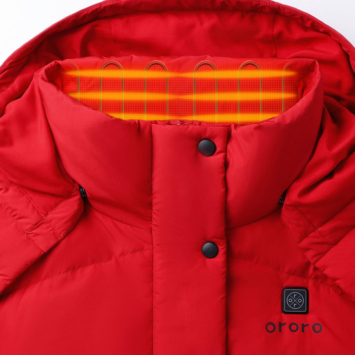 Women's Heated Hooded Down Vest