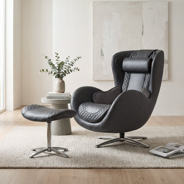 6-Mode Heated Full Body Massage Chair with Ottoman
