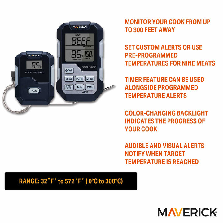 300-Ft. Wireless Meat Thermometer