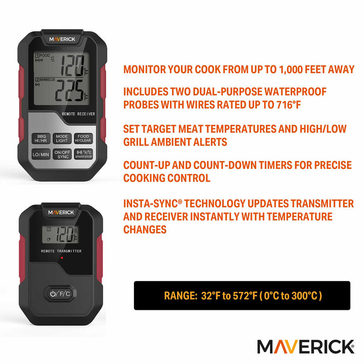 1,000-Ft. Meat and Grill Temperature Monitor