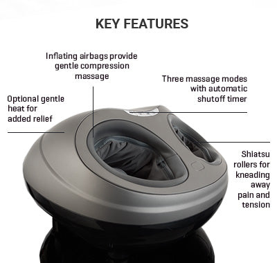 Shiatsu Foot Massager | Deep Kneading Relief | Sharper Image Shiatsu Foot Massager | Deep Kneading Relief | Sharper Image