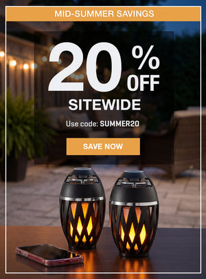Mid-Summer Savings 20% off tiki speakers