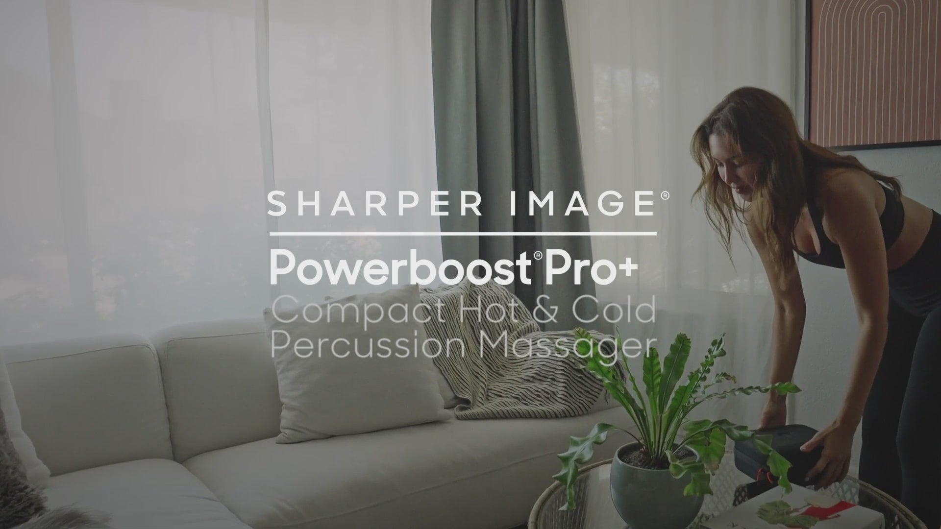 Sharper Image PowerBoost Pro Plus Hot and Cold Compact Massage Gun